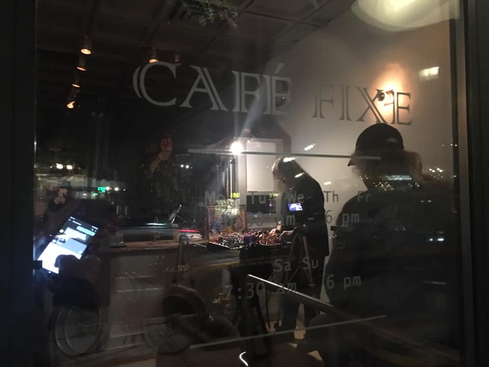 BILL T MILLER at Cafe Fixe by Susanna Bolle